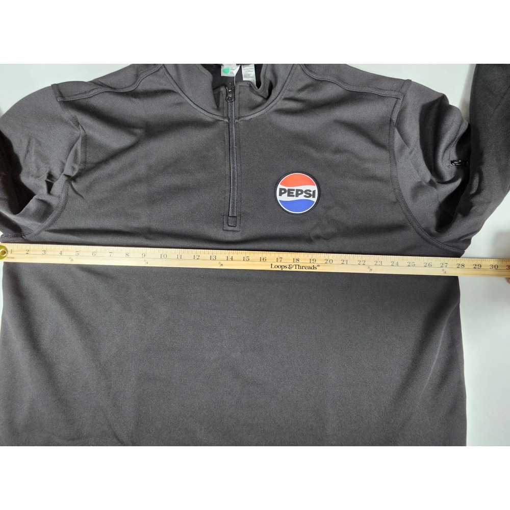 Clique Pepsi Mens Black Quarter Zip Pullover XXL MQK00110 NWT - Picture 3 of 11